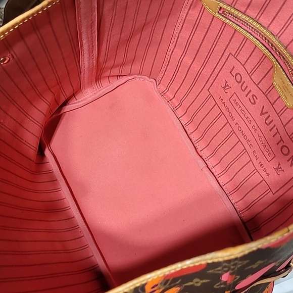 Louis Vuitton Neverfull MM Summer Collection Monogram Ramage Tote Bag - Picture 12 of 16